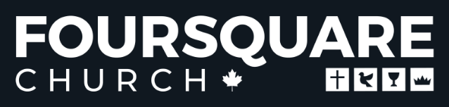 Foursquare Church Canada logo, with the cross, dove, cup and crown